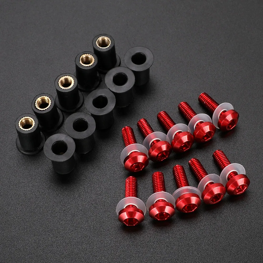 

10 PCS Windscreen Bolt Screw Windshield Screw Bolt Kit For DUCATI DIAVEL 1260 HYPERMOTARD 1100 EVO SP 796 821 SP 939 939SP 950