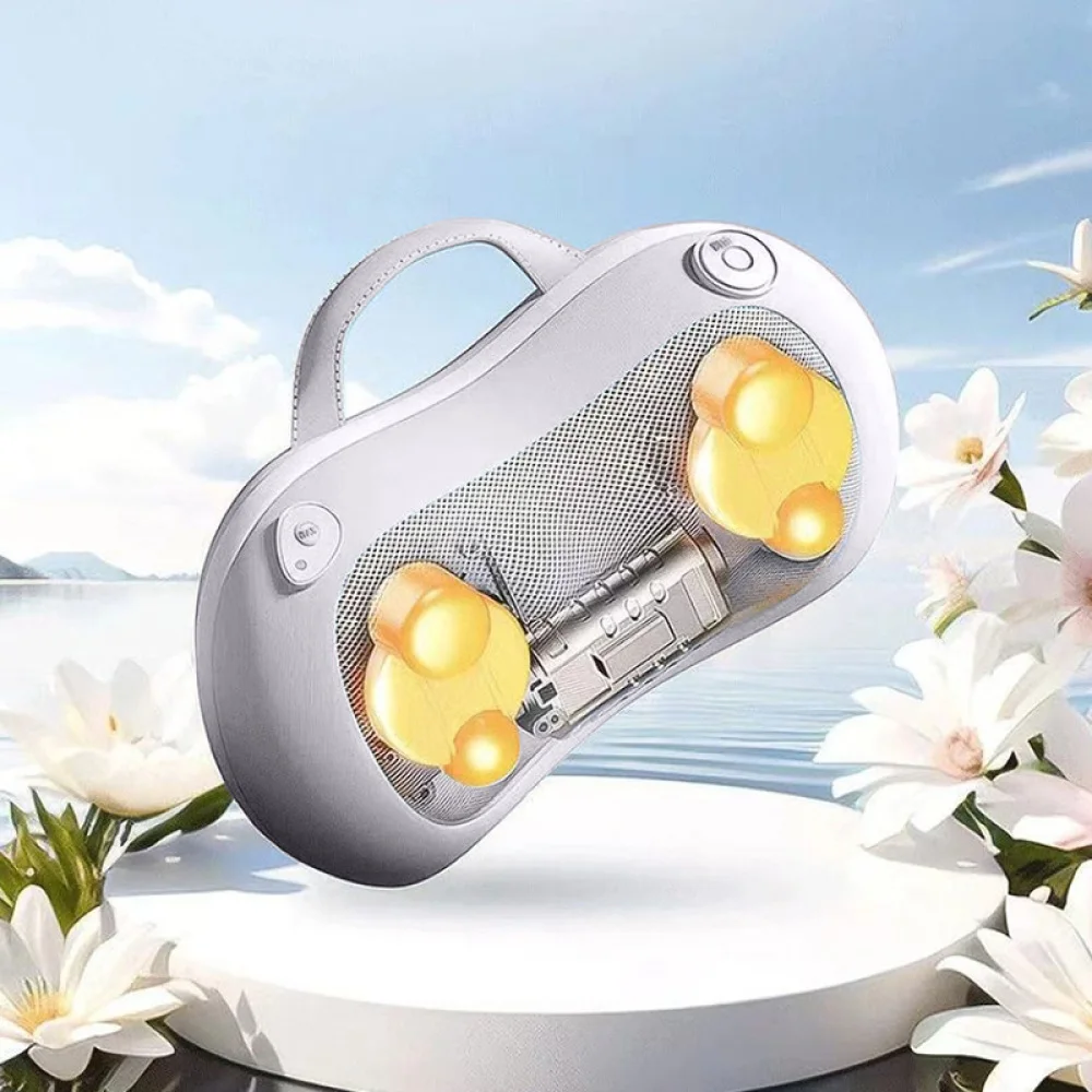 

Upgraded 3D Shiatsu Neck and Back Massager with Heat,6 Massage Modes & Ergonomic Design, Cordless for Home/Office/Car,Ideal Gift