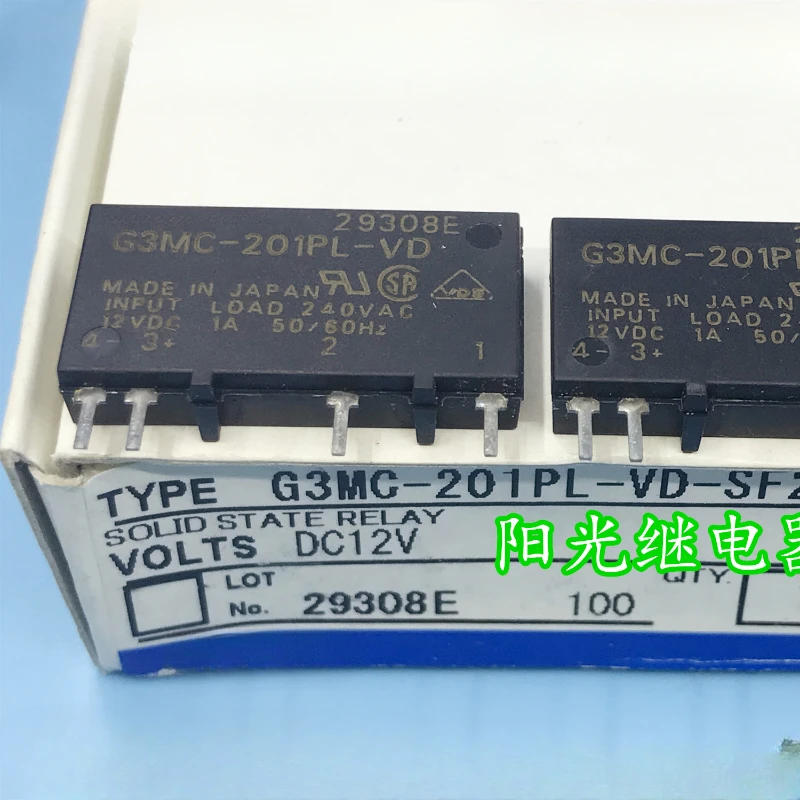 

（Brand New Original）1pcs/lot 100% original genuine relay:G3MC-201PL-VD 12VDC Solid state relay 4pins DC12V