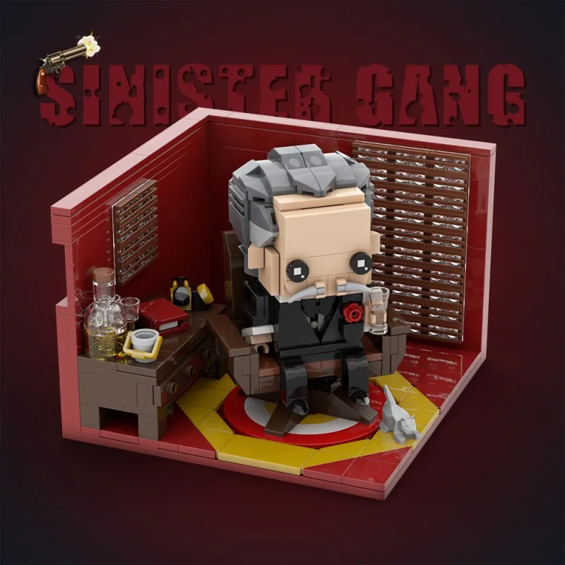 

408 шт. MOC Godfather Vito Andolini Corleone, набор строительных блоков, классическая фигурка из фильма, модель God's Faith, игрушки, подарки для детей и взрослых