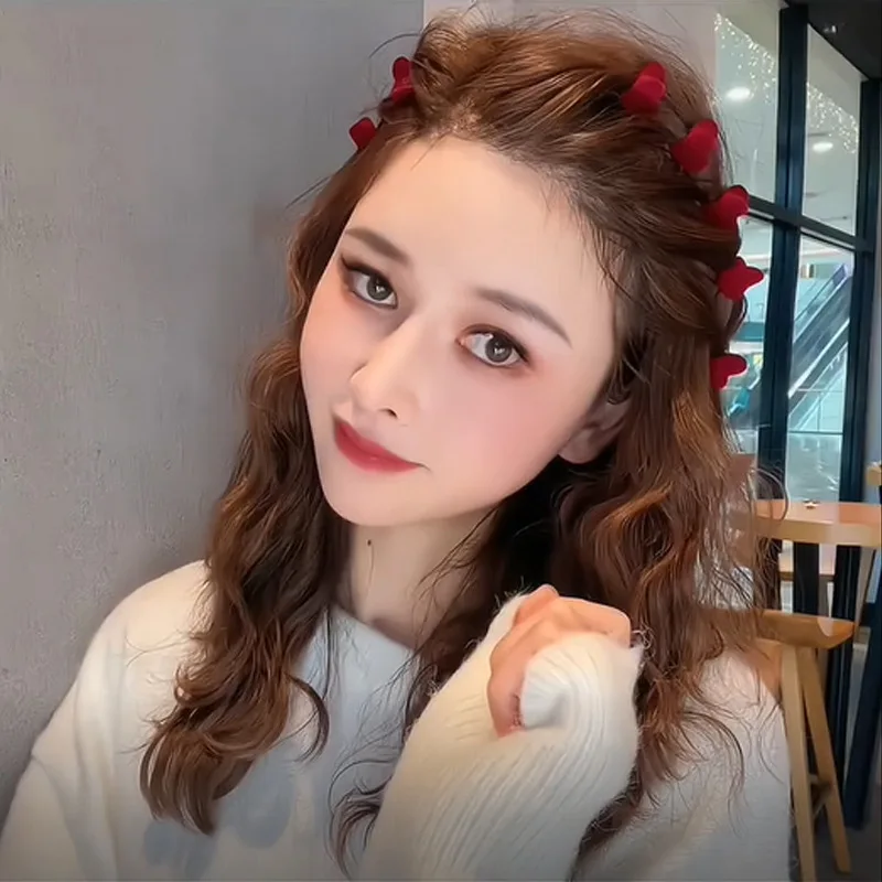 New Grab Clip High End Hair Headpiece Princess Head Broken Summer Forehead Bangs Side Broken Fixed Hairstyle Korean Version