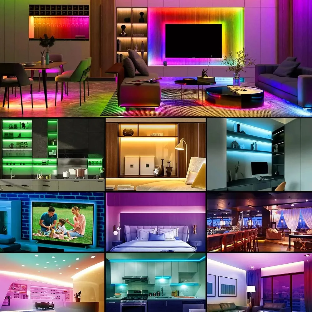 LED light with 24 keys RGB neon light 1-30m strip light RGB LED tape Smart LED light forroom decoration
