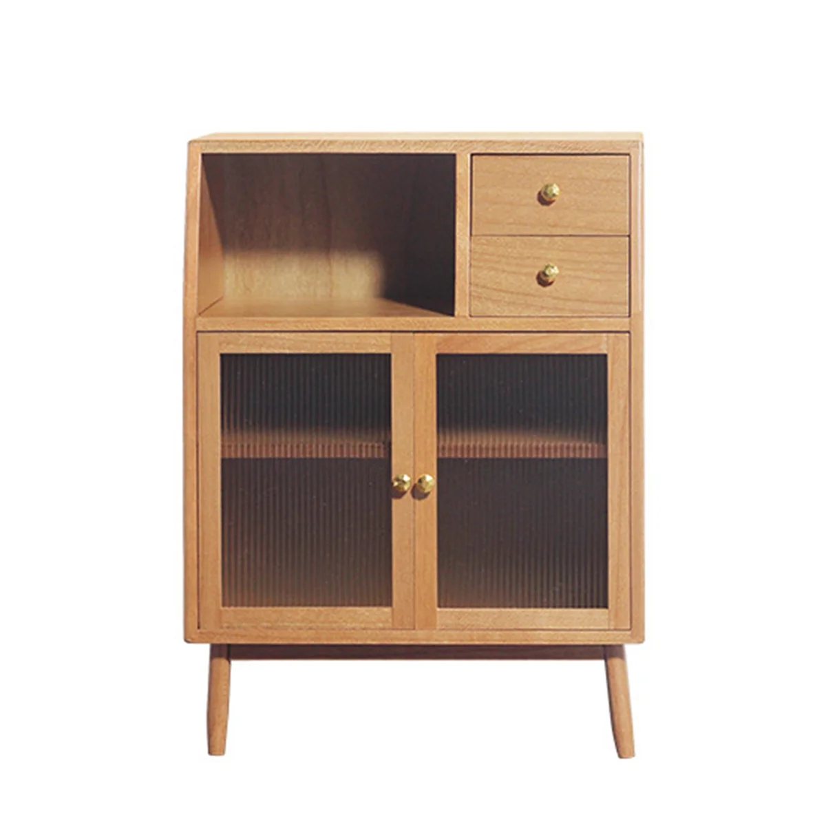

1/12 Miniature Simulated Wooden Cabinet Lockers Mini Cabinet Furniture Accessories