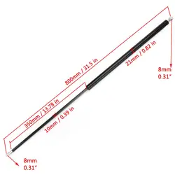 800mm 1pcs 250N Car Gas Strut Bars Gas Spring Hood Support Rod Shock Lift for RV Bed Window Bus Caravans