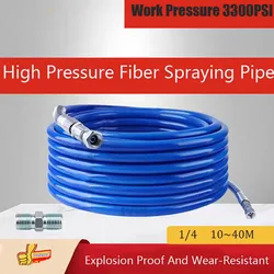10-40M High-Pressure Cleaning Tube 3300PSI Airless Spraying Machine Spray Painting Hose High-Pressure Water Cleaning Hose Tool