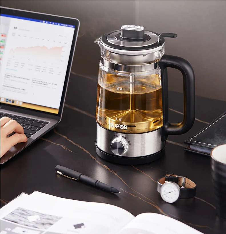 220 فولت غلاية كهربائية صغيرة الشاي وعاء الطبخ الزجاج رذاذ البخار إبريق الشاي التلقائي 1L الأجهزة المنزلية غلاية