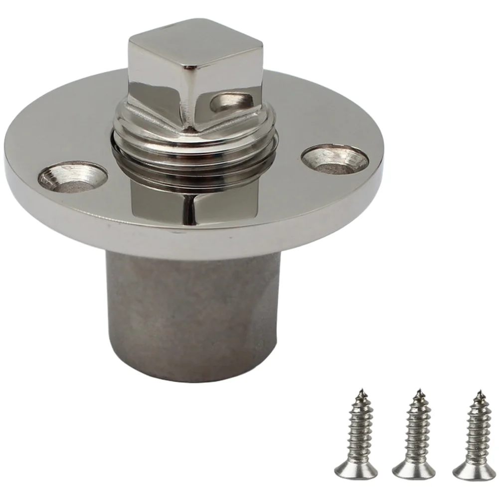 Cabin Drainage Stopper 316 Stainless Steel Drain Stopper For Marine Environments Superior Wear Resistance Round Outlet Shape