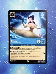 Disney Lorcana Proxy The First Chapter NoneFoil – Belle – Strange but Special (142/204)TCG Game Cards