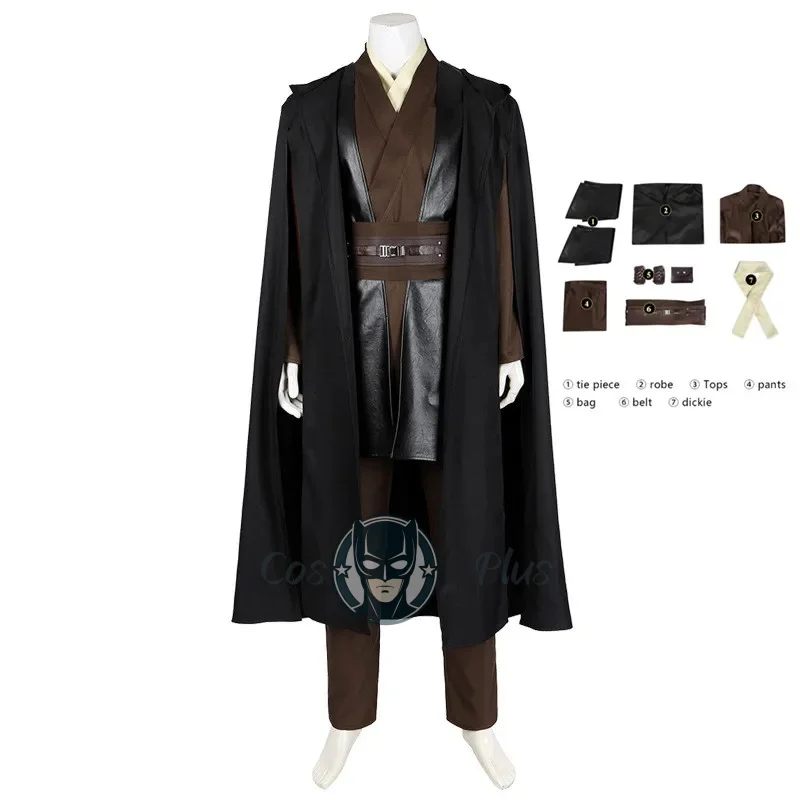 Jedi Anakin Cosplay Obi Costume Wan Knight Disfraz Halloween Carnival Party Outfits For Men Adult