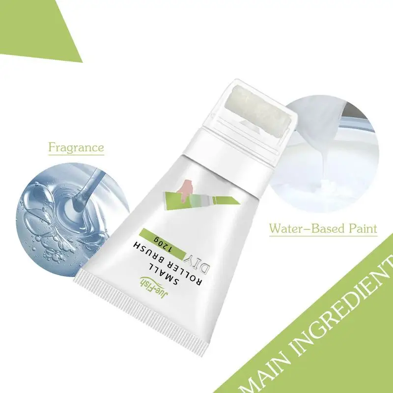 الجدار الأسطوانة فرشاة الأسطوانة أداة فرشاة ل جدار لصق صغيرة المتداول فرشاة الطلاء لإزالة الجدار وصمة عار المنزل اللمس متابعة وإصلاح #2