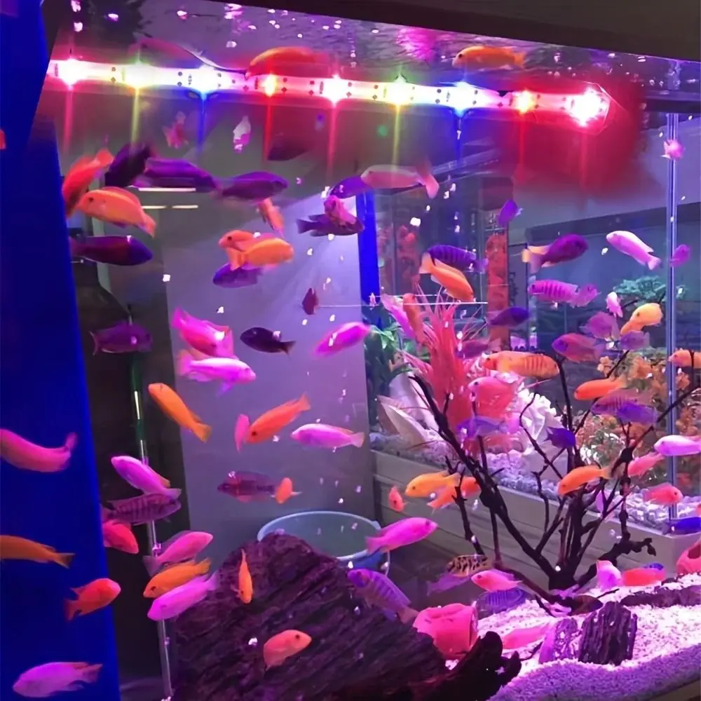 

Waterproof USB Aquarium Light Underwater Bright Glass Tube Fish Tank Light Multicolor/Blue white Lighting Submersible Lamp