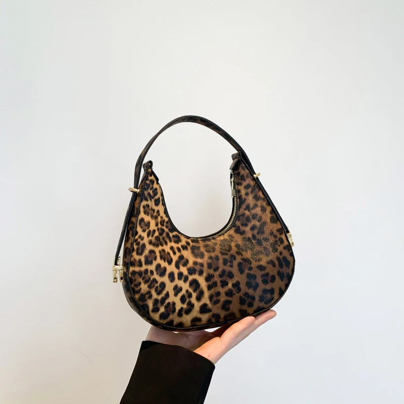 Neue Kuh Muster Schulter Tasche Für Frühling/Sommer Vielseitige frauen Tasche Personalisierte Koreanische Leopard Muster Unterarm Handtasche – Detail 33