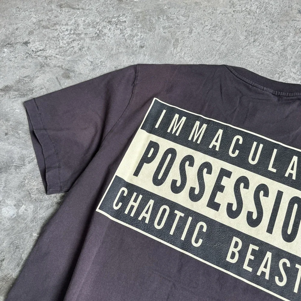 Yao Fashion Saint Of Michael Joint Design CPFM Vintage Casual Short Sleeve Tee Tops Oversize Graphics Summer Men T Shirt