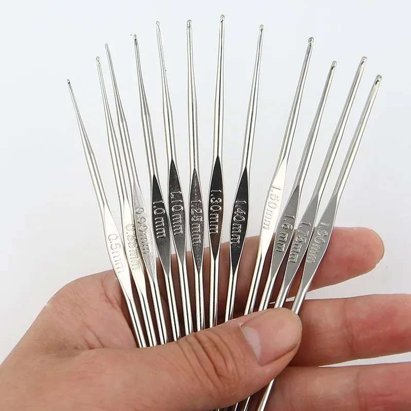 1pcs 0.5~2.1mm crochet hook for knitting embroidery Tool DIY handmade needlework