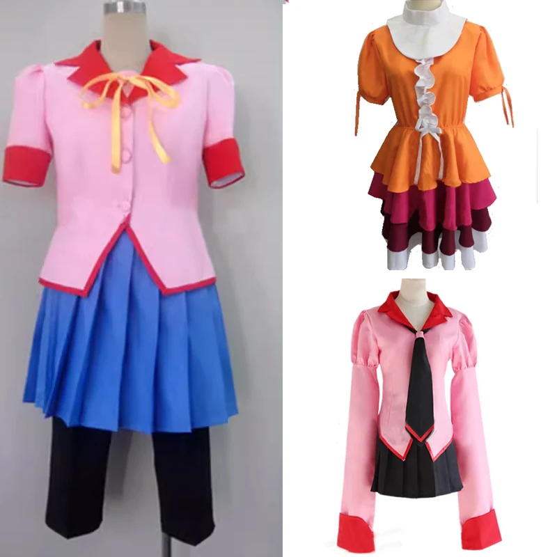 Gatari Kanbaru Suruga Oshino Ougi Cosplay Ononoki Yotsugi Costume custome made