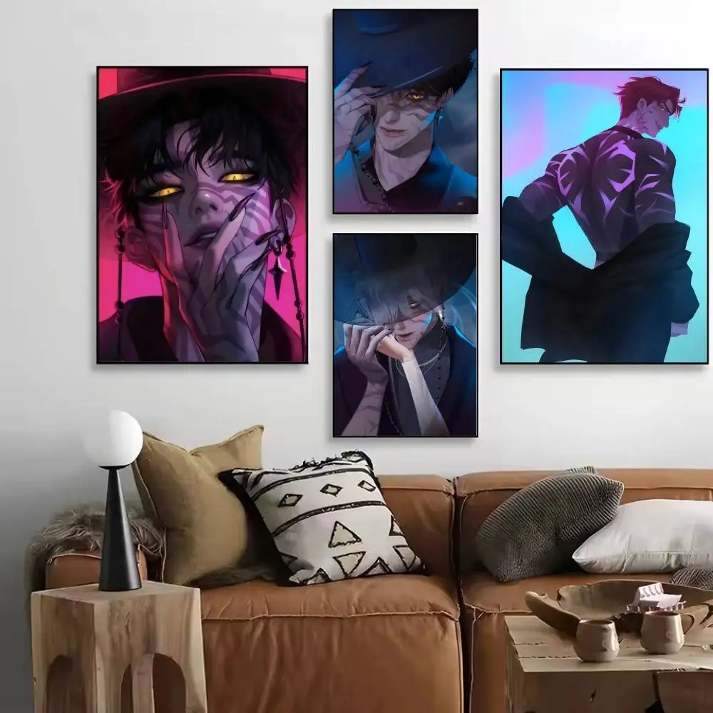 Anime KPop Saja Boys Posters High Quality Self-adhesive Wall Art Decorations Color Prints Sticky
