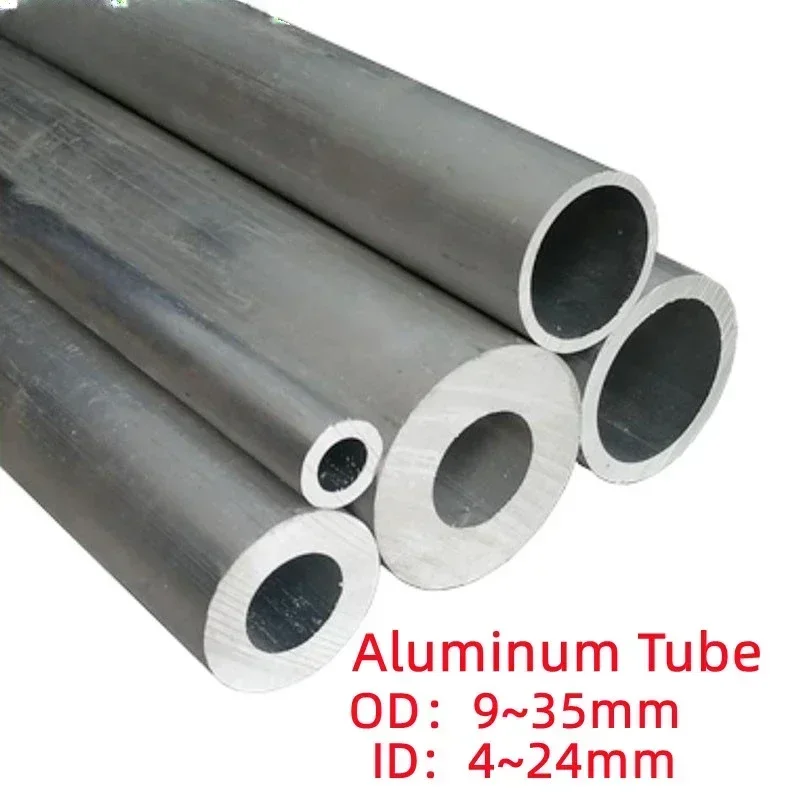 Thick 6061 Aluminum Tube Pipe Hollow Alloy Aluminum Shaft Sleeve Pole for CNC DIY Projects