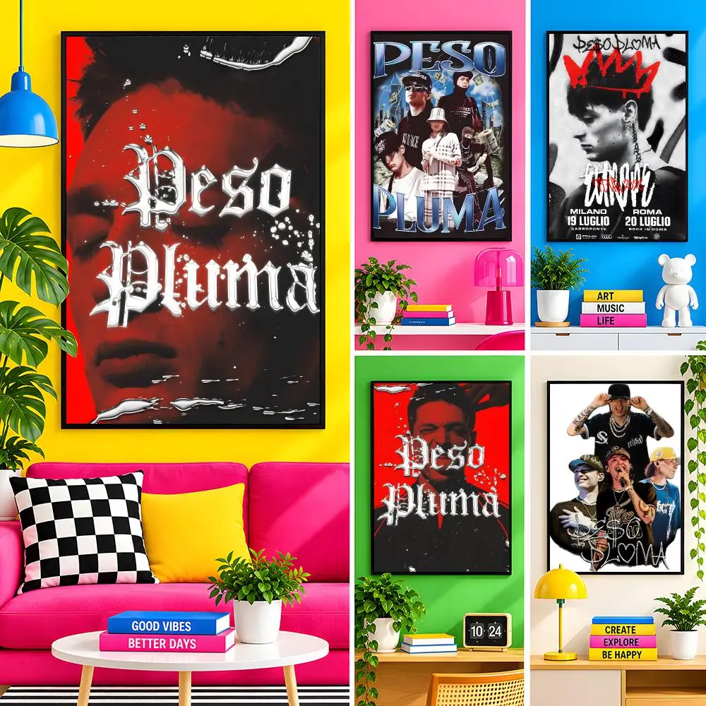 Latin Singer P-Peso Pluma Poster Large Decorative Wall Art for Any Space and Gifts