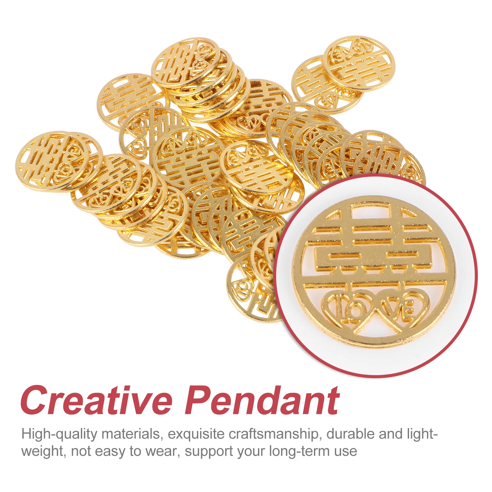 

100pcs Diy Alloy Pendants Decorative Jewelry Wedding Pendant Stylish Cool Creative Durable Environmentally