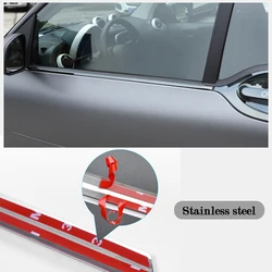 Car Stainless Steel Decorative Cover Black Modification Stickers For New Smart 453 Fortwo Forfour Interior Styling Accessories