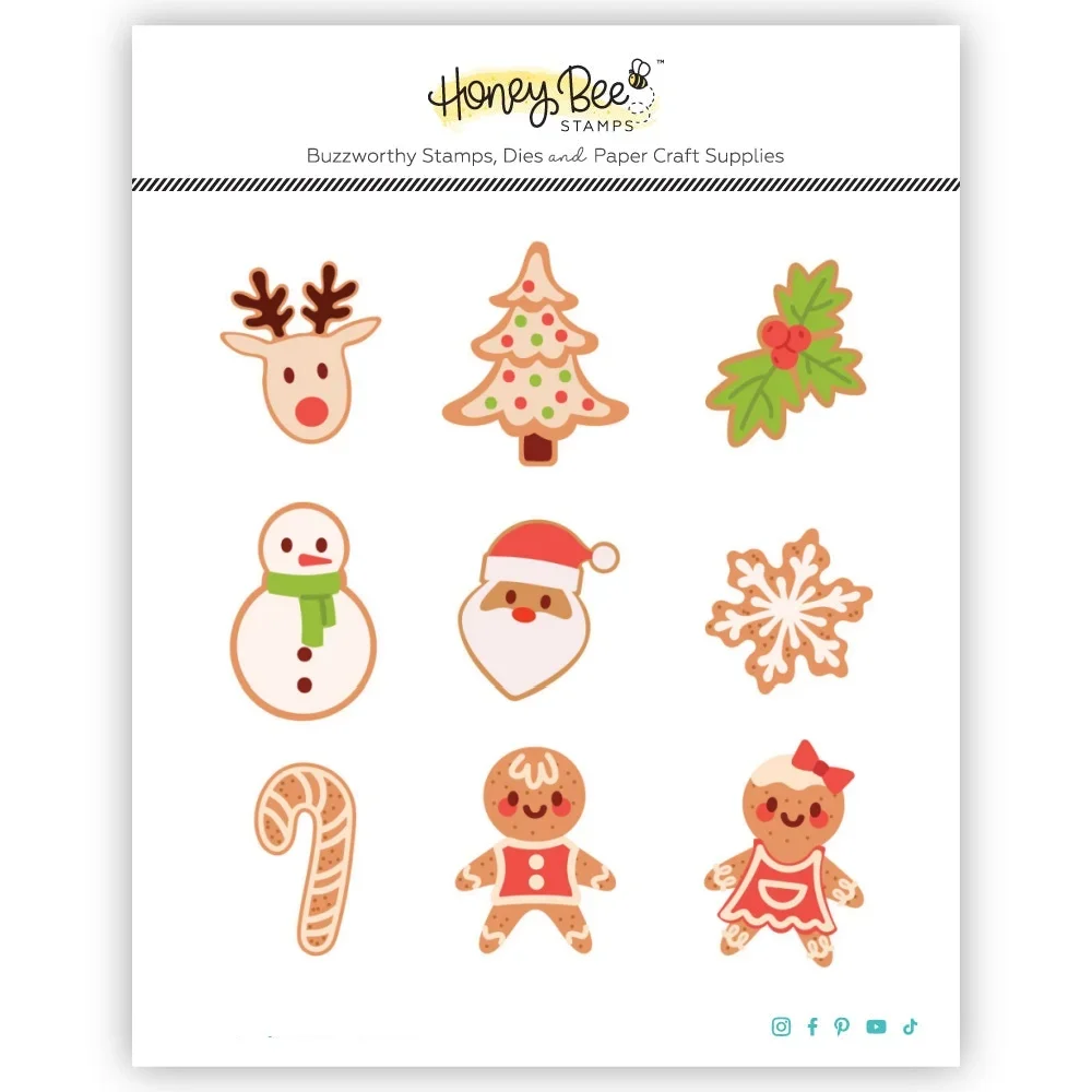 

Cookies Holiday Cutting Dies for DIY Making Greeting Card Scrapbook Paper Craft Gift Supplies Template Decoration Christmas New