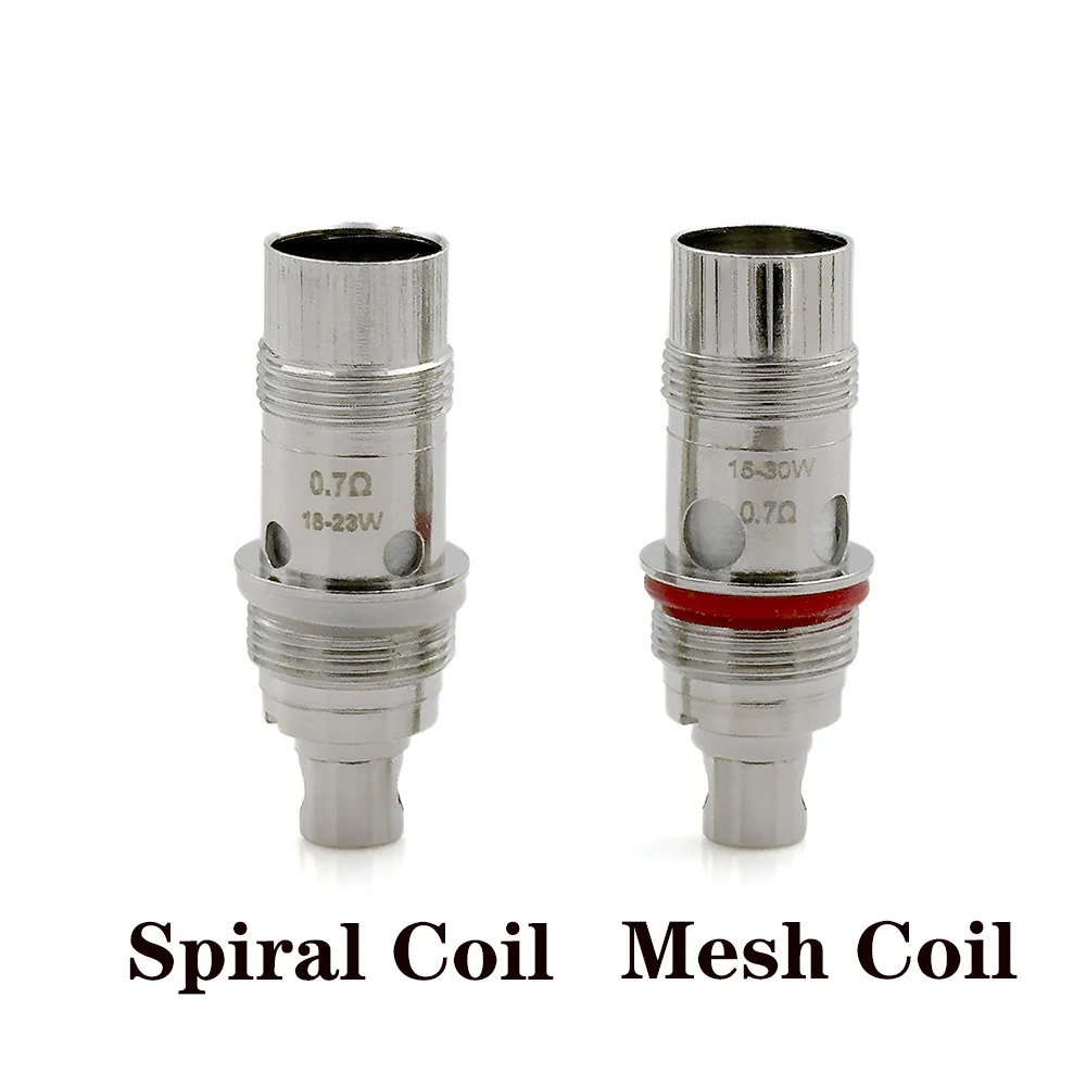 DIY Mesh Coil Head para Nautilus, BVC, bobinas de malha, MTL Zelos Kit, 2S, 0,2 Ohm, 0,3Ohm, 0,7Ohm, 1,0Ohm, 5pcs