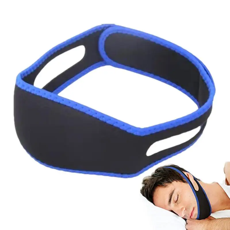 Sleeping Chin Strap Jaw Strap For Snoring Highly Elastic Closed Mouth Snore Stopping Head Strap Anti-Snore Chin Strap Adjustable