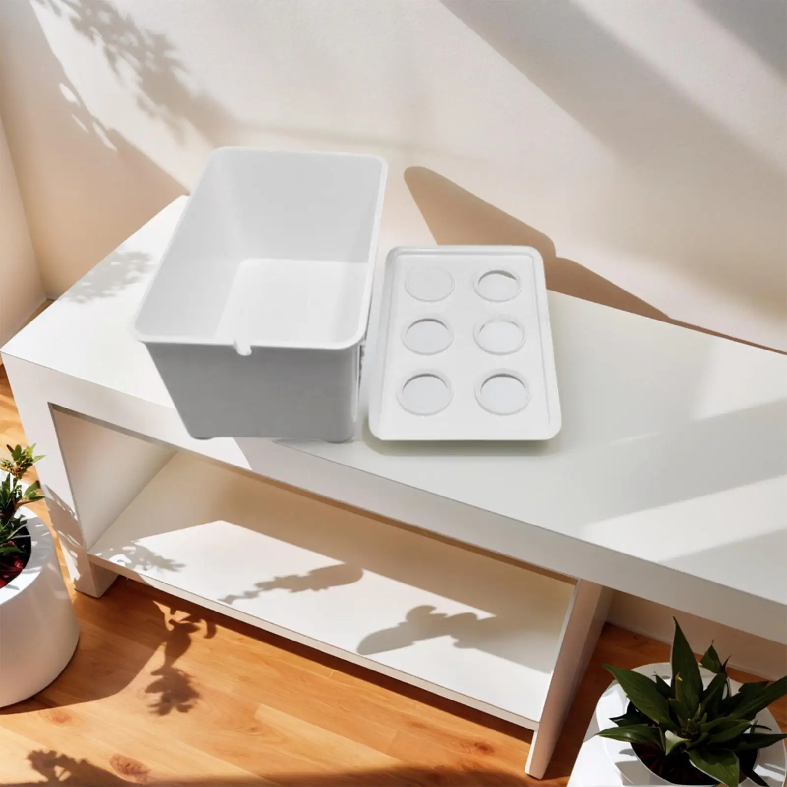 

Plant Trays For Seedlings 6-Cell Adjustable Humidity Propagator Growing Plant Starter Trays For Flowers Vegetables Indoor Dorm