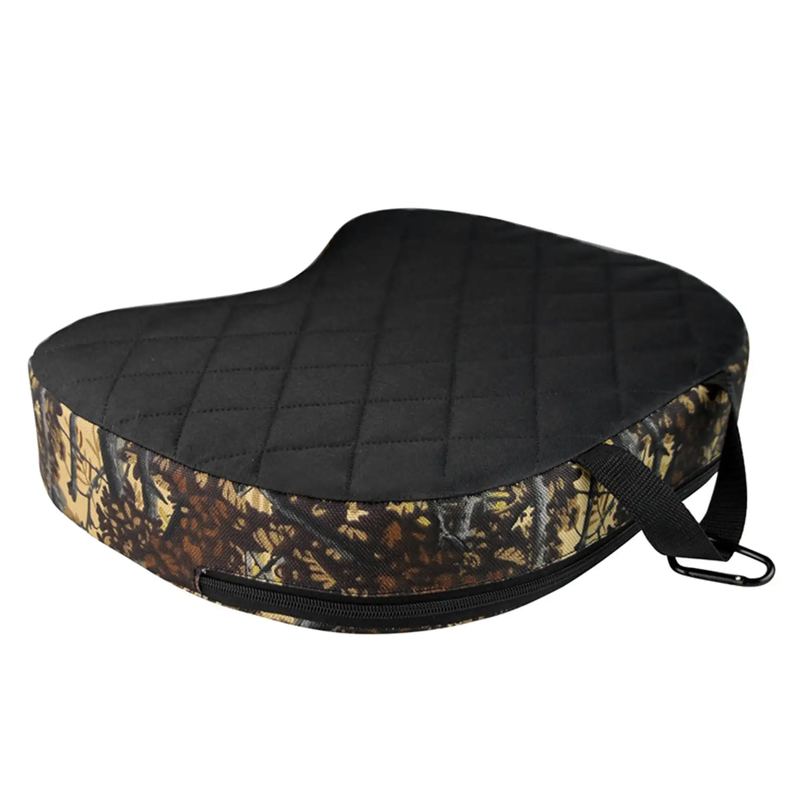 Hunting Seat Cushion with Handle Camping Cushion Thickened with Carabiner for Garden Stadium