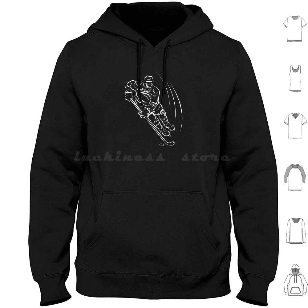 Ice Hockey Skater Skier Ski Skiing Rink Holiday Gift Hoodie cotton Long Sleeve Ski Ice Skating Ice Hockey Skiing Skier Ice