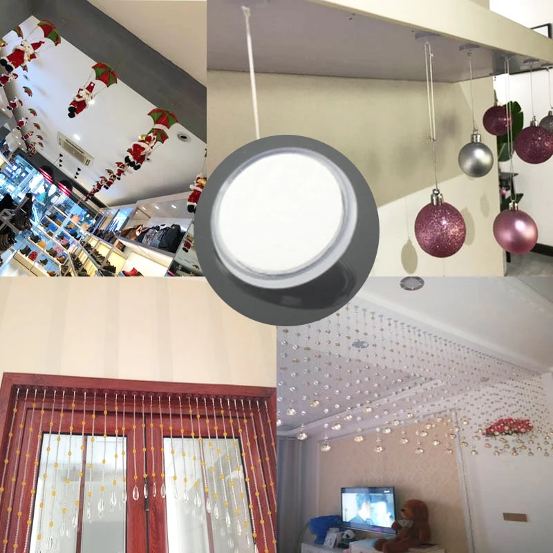 10/20pcs Ceiling Disc Hook Transparent 2cm Suction Hook Balloon Hanging Accessories Wedding Birthday Hanging Background Decor