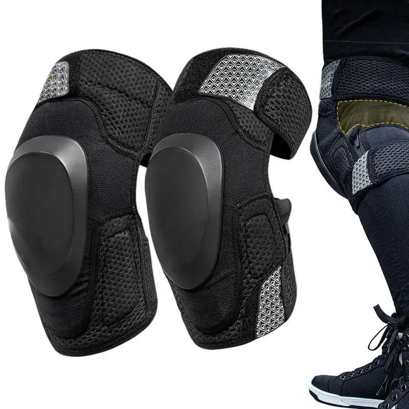 Racing Knee Guards Detachable Knee Guards Mountain Bike Knee Pads With Adjustable Straps Racing Protective Gear Thickened