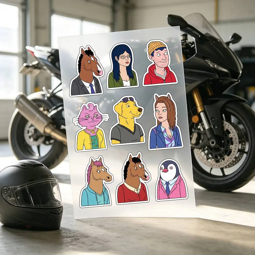 Popular Anime B-BoJack Horseman Stickers Auto Body Bumper Windows Motorcycle Laptop Walls Vinyl Decal Car Tuning Accessories