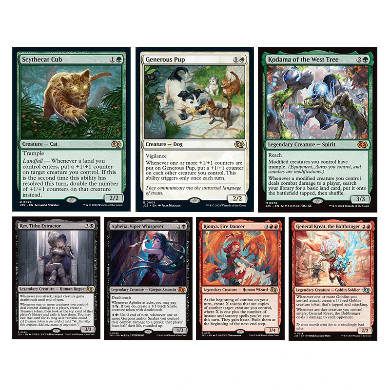 

Homemade Diy Magic The Gatherings Storms Trading Card Game Foundations Scythecat Cub Generous Pup Collection Card Toys Gift