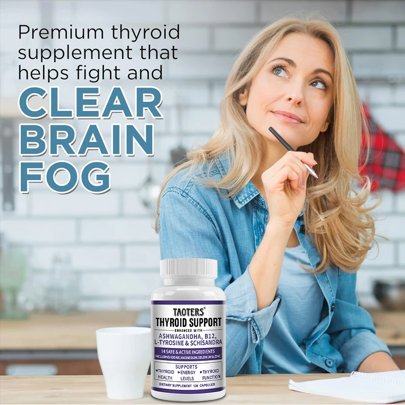 Taoters Thyroid Supplements - Supports thyroid health and boosts metabolism Mood health, energy