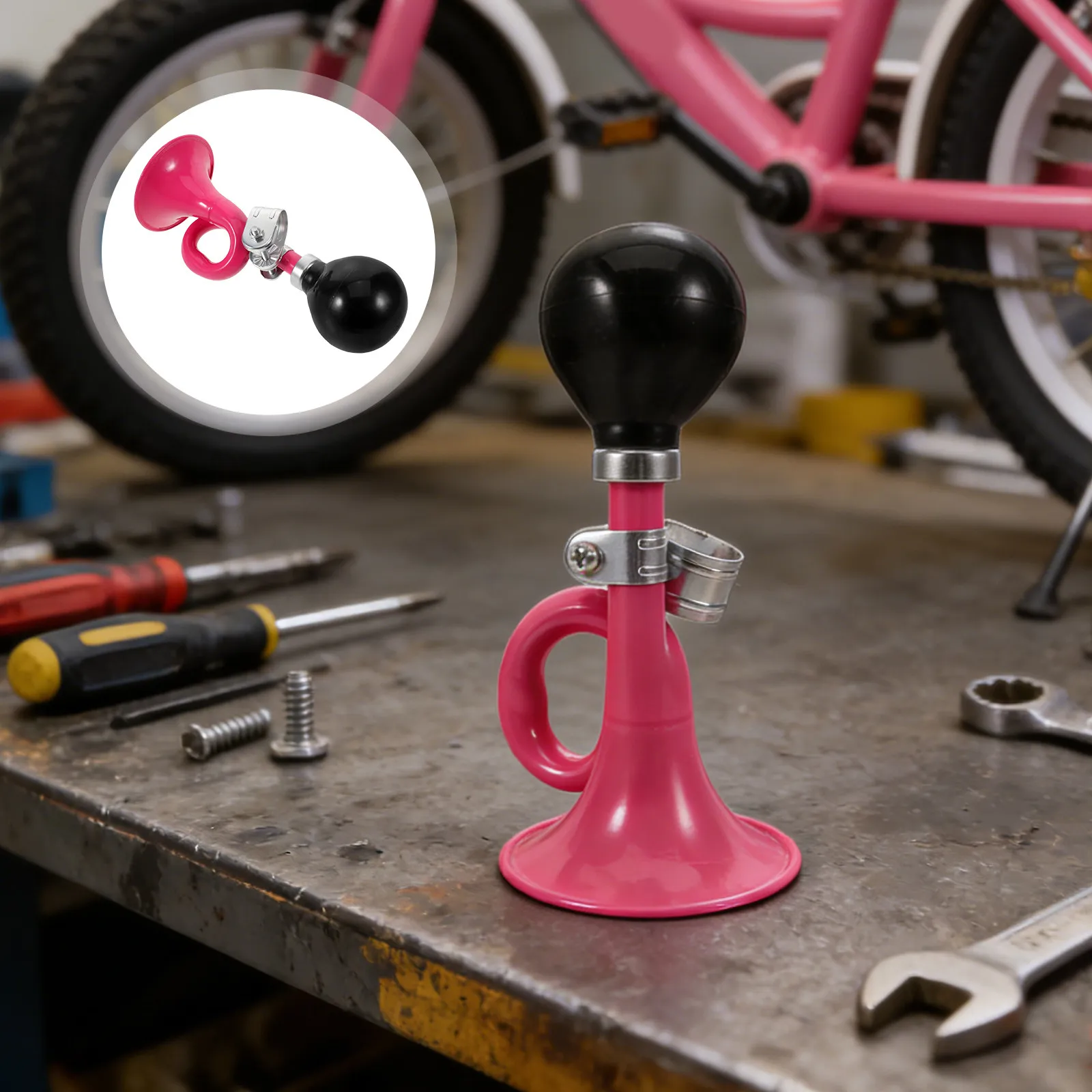 

Children's Bike Horn Loud Squeeze Air Horn for Toddler Handlebar Mount Easy Install Compact Bicycle Bell for Kids Tricycles