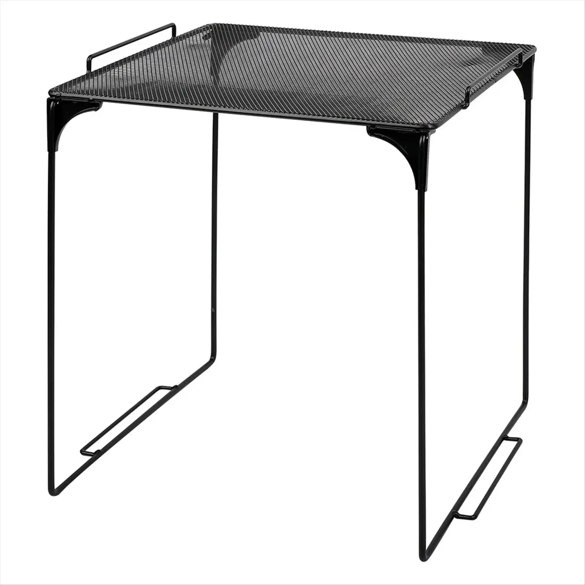 BAAU Locker Organizer Shelf Stackable Extra Locker Shelf for School Locker Organizer Storage Cabinet Suitable Black