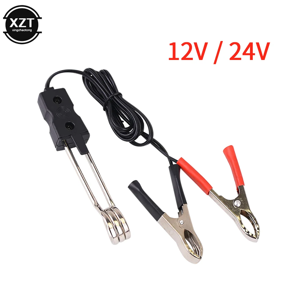 

12V 24V Car Immersion Heater Electric Fittings Easy to Use Portable Boiler Tool for Tea Drinking Water Picnic Soup Camping