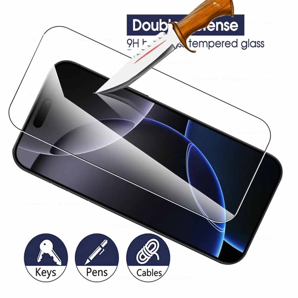 Iphone16pro Tempered Glass 5Pcs Screen Protector For IPhone 16 Pro Max Plus 16Pro IPhone16 ProMax 16Plus 2024 Protective Glass