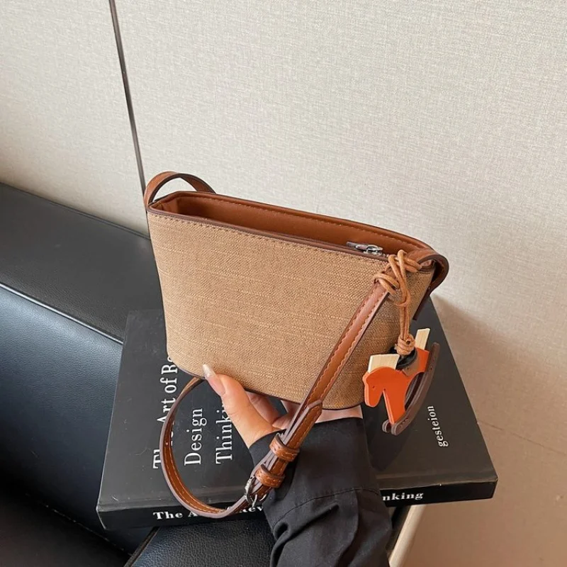 القماش الخشن الفاخر للسفر للنساء مع مقصورات منفصلة وجلد أنيق #3