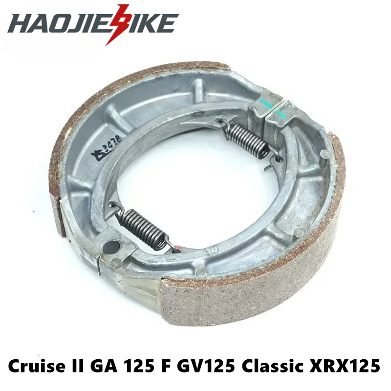 For HYOSUNG Cruise II GA 125 F 1999-2004 GV125 Classic 2007-2015 XRX125 Enduro 2000-2006 Rear Brake Shoe Set with Springs