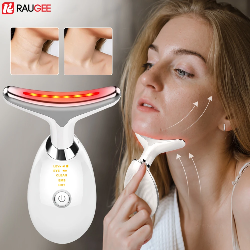 Facial Microcurrent Vibration Neck Face Lifting Massager Electric Neck Face Beauty Skin Tighten Device Remover For Neck Lines