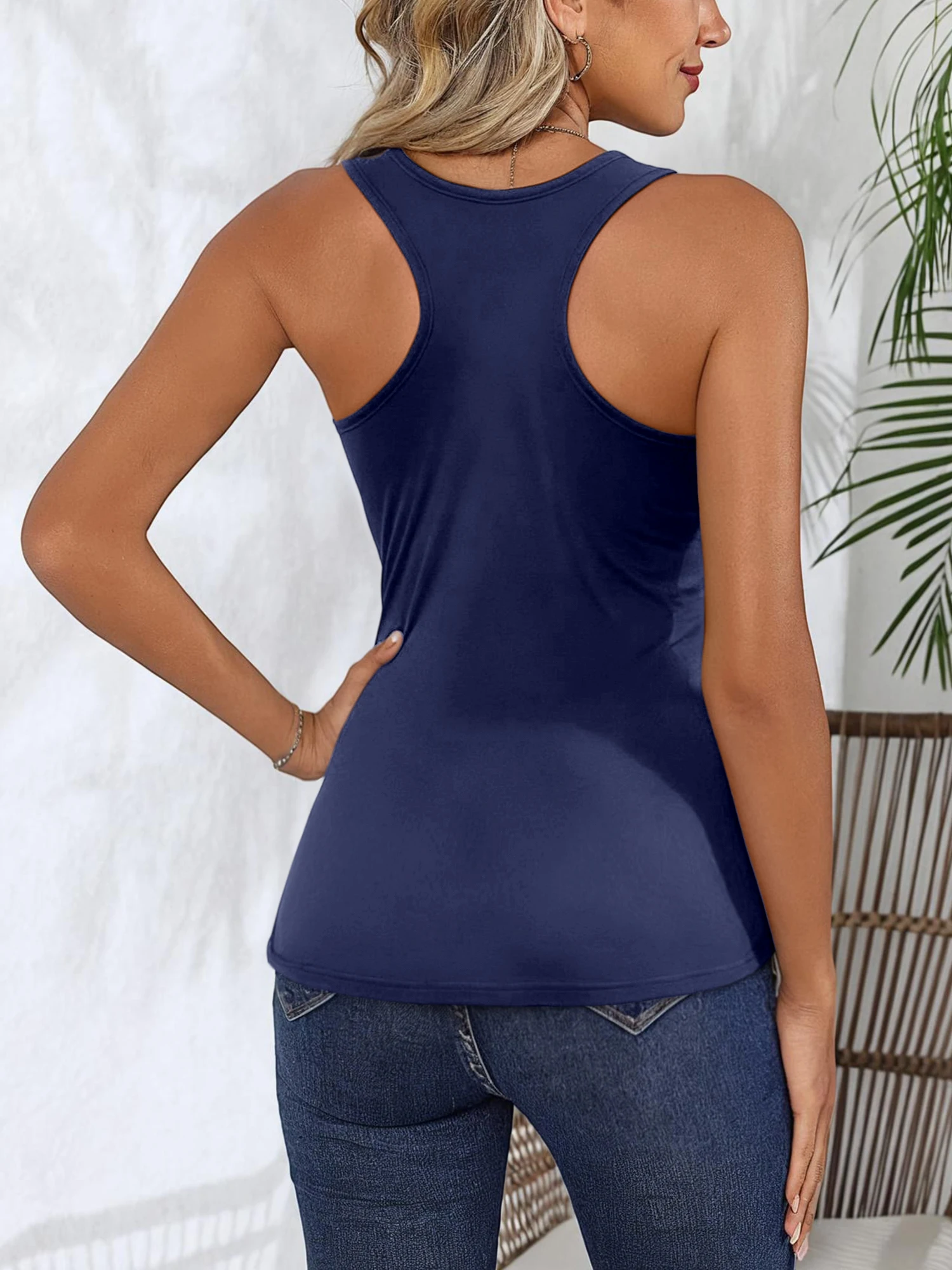 Women Smart Work Not Work Hard Print Tank Top Distressed Letter Sleeveless Casual Slim Camisole Motivational Streetwear Vest