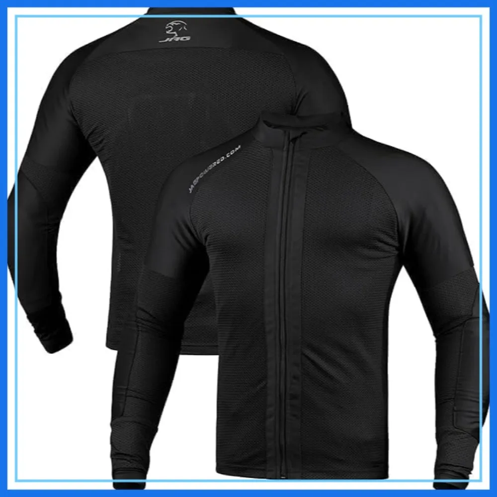 

Men's Mesh Motorcycle Riding Shirt with CE Certified Armor, All Season Protective Gear