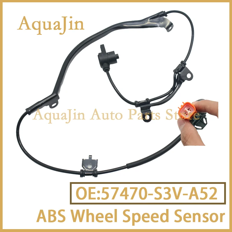 57470-S3V-A52 Sensor de velocidad de rueda trasera derecha ABS para Acura MDX YD1 2001 ~ 2006 Honda Pilot 2003 ~ 2008 2004 YF1 YF2 Auto 57470S3VA52