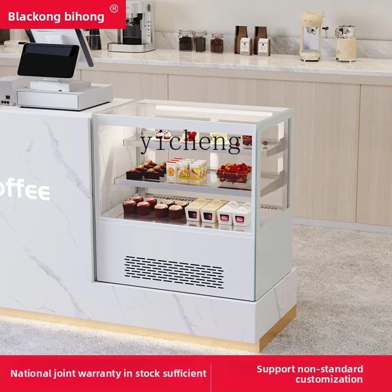 

ZZ cake cabinet desktop wind refrigerated milk tea fruit bar fresh baking shop dessert display cabinet small