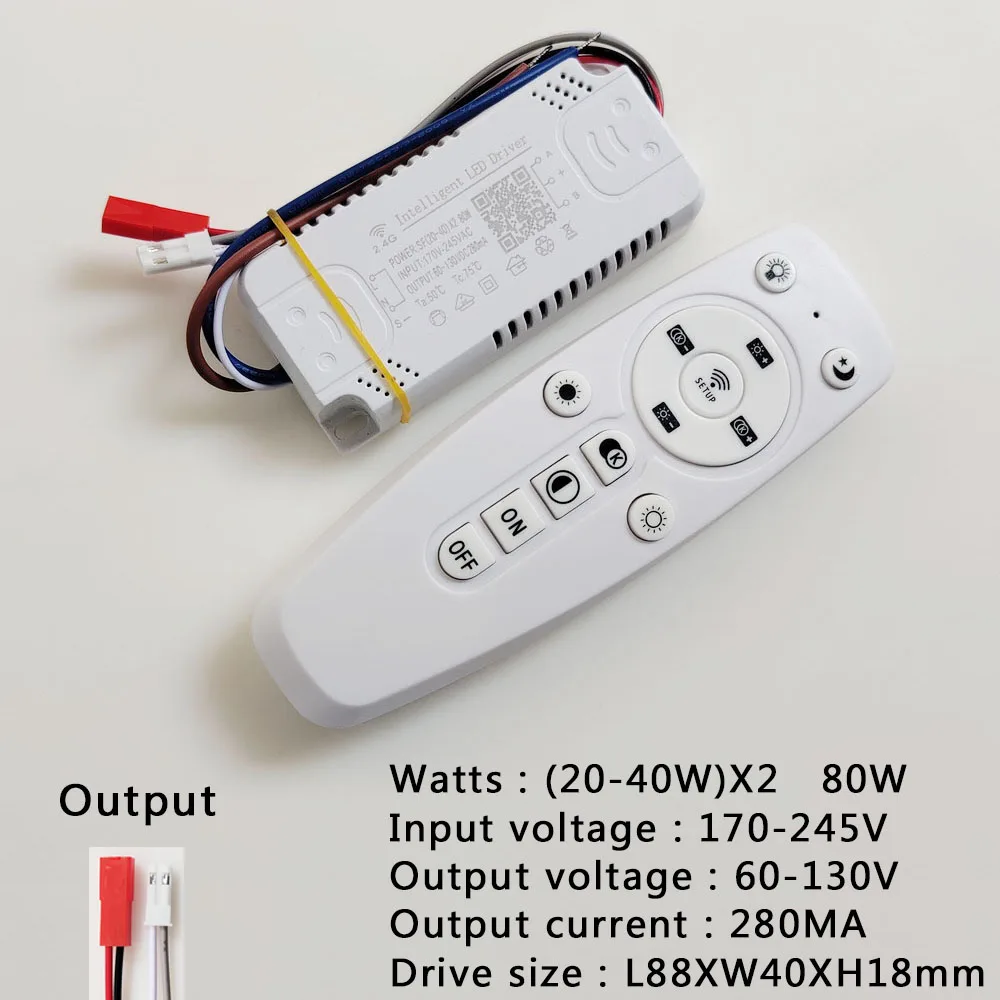 2.4G Intelligent LED driver APP remote control power supply dimming&color-changeable transformer connect to LED tape 20W-240W