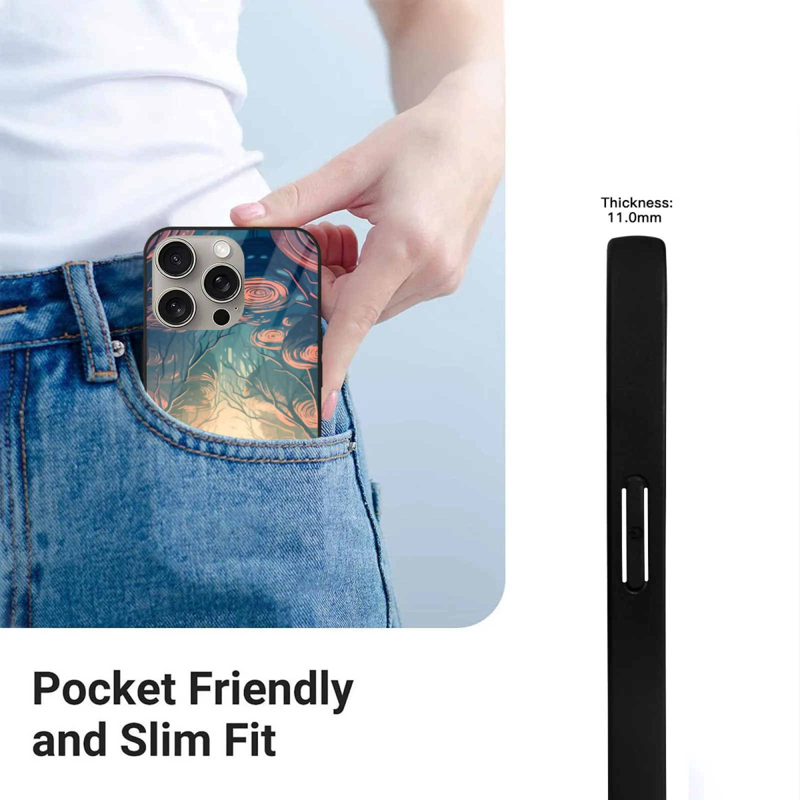 أحد عشر من حافظة الهاتف آيفون 16 15 14 13 12 11 برو Xs ماكس ميني بلس غطاء أحد عشر شيء غريب أحد عشر Rbpartnerprogram #2