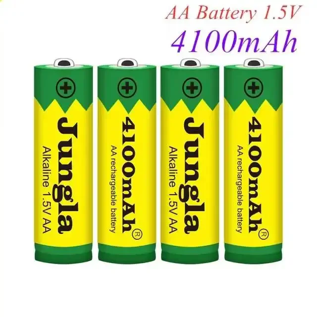 Piles alcalines rechargeables 1.5 V AA 4100 MAh   lot de  nouveau, pour jouet Diode électroluminescente