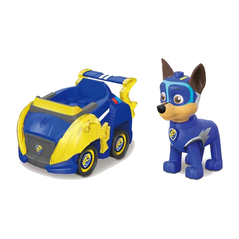 Paw Patrol Anime Figure Mashall Chase Skye Cartoon Model Car Block Castle Compatible Brick Figure Children Christmas Toys Gifts